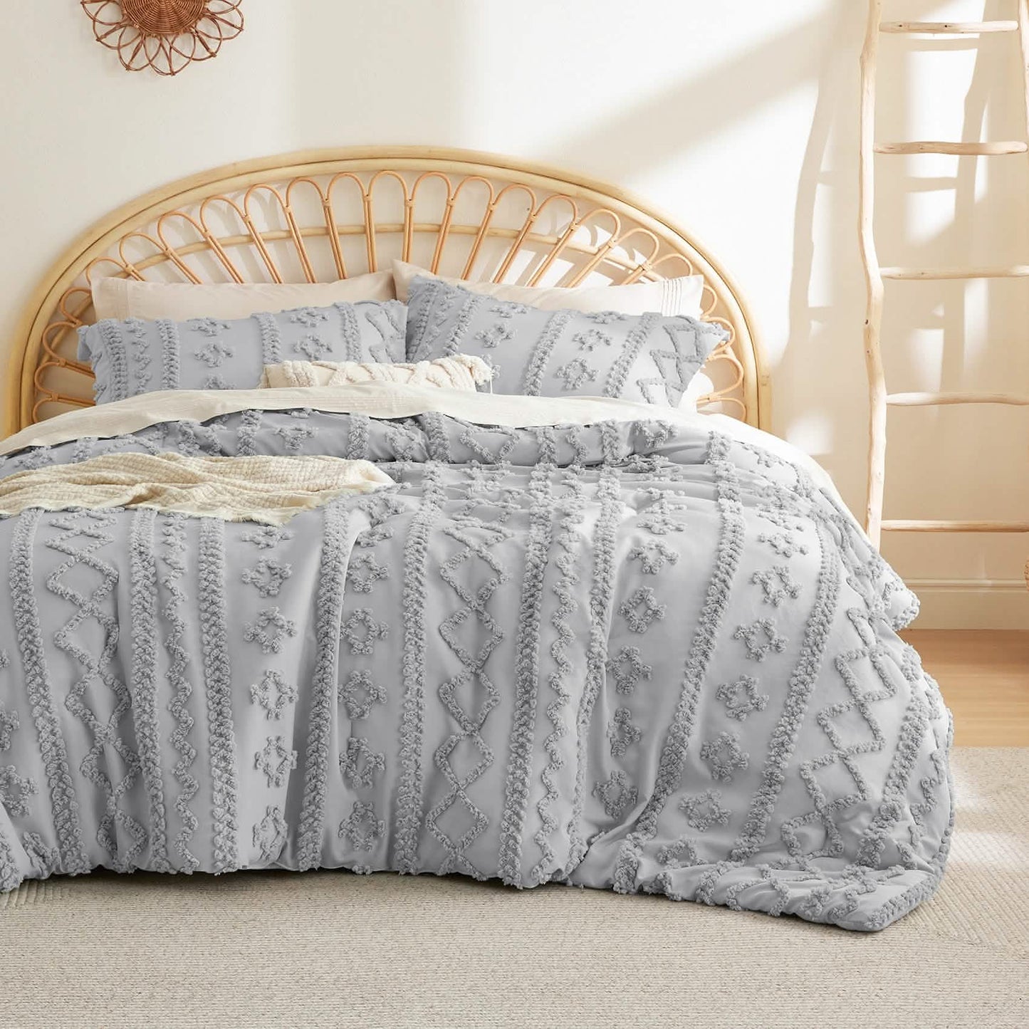 Boho Deluxe Embroidery Duvet Set