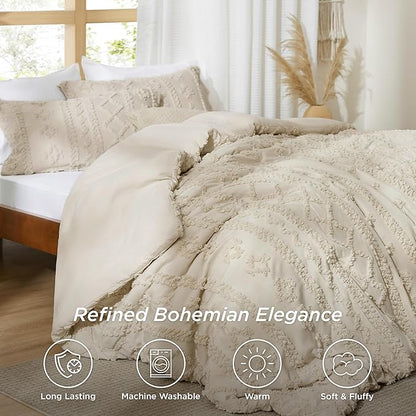 Boho Deluxe Embroidery Duvet Set