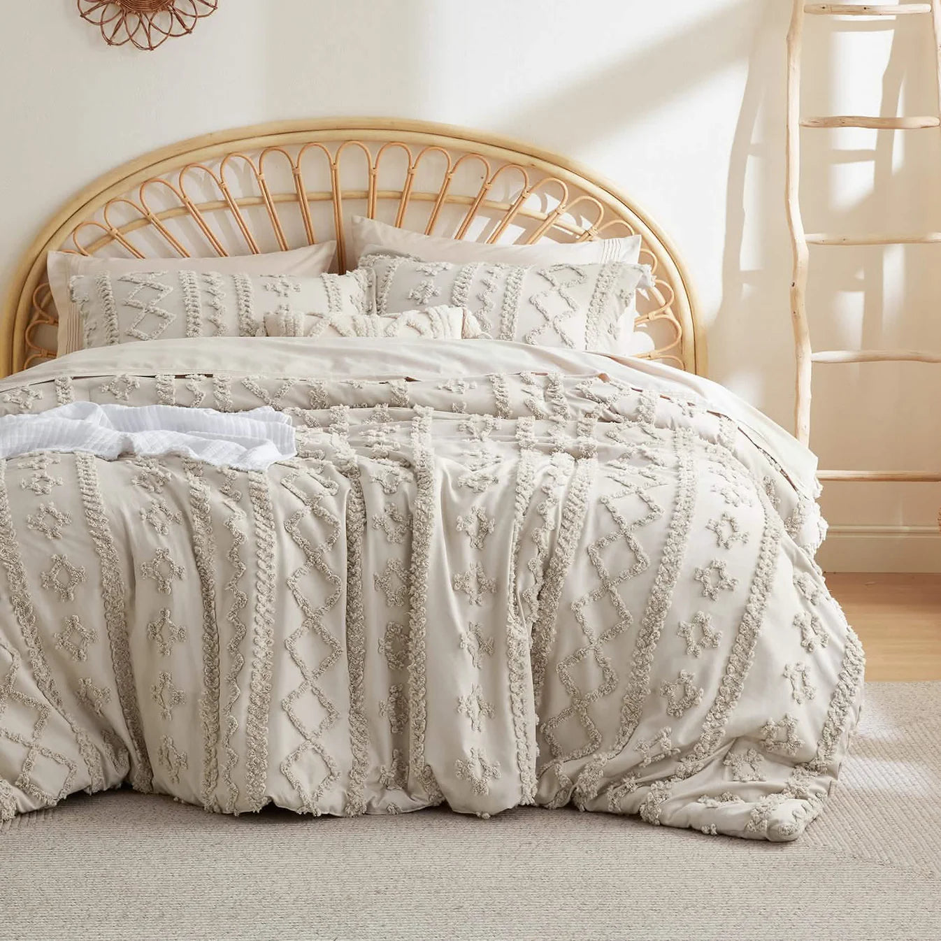 Boho Deluxe Embroidery Duvet Set