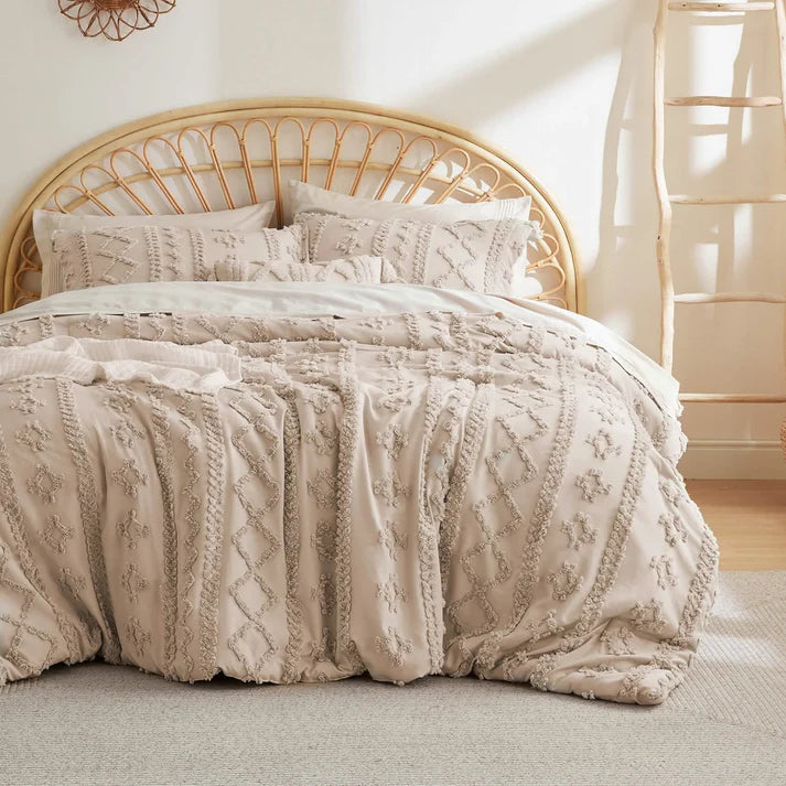 Boho Deluxe Embroidery Duvet Set