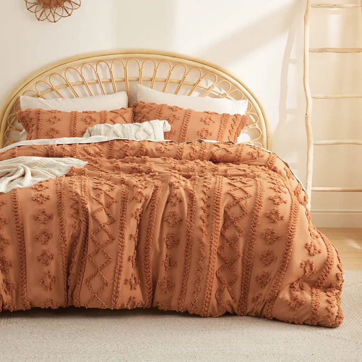 Boho Deluxe Embroidery Duvet Set