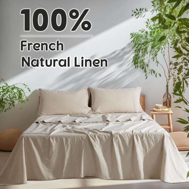 Natural European Linen Sheet