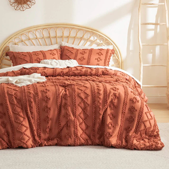 Boho Deluxe Embroidery Duvet Set