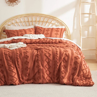 Boho Deluxe Embroidery Duvet Set