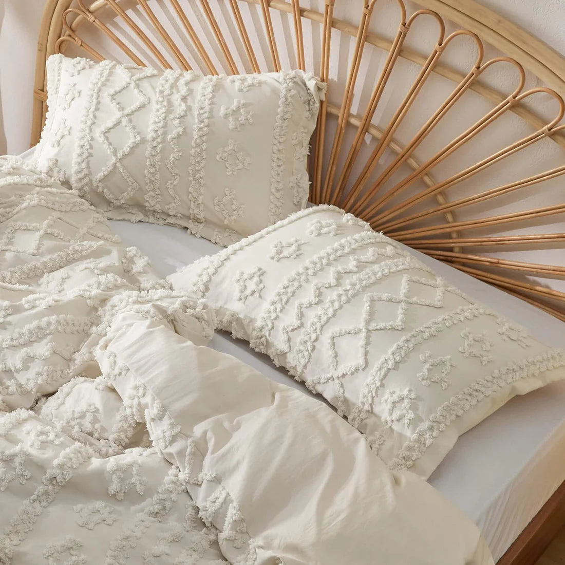 Boho Deluxe Embroidery Duvet Set