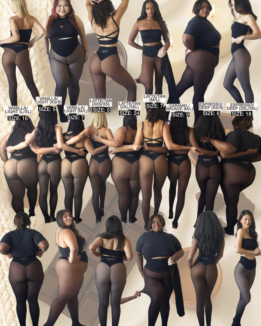 Magic Leggings with Compression Band & One Seam